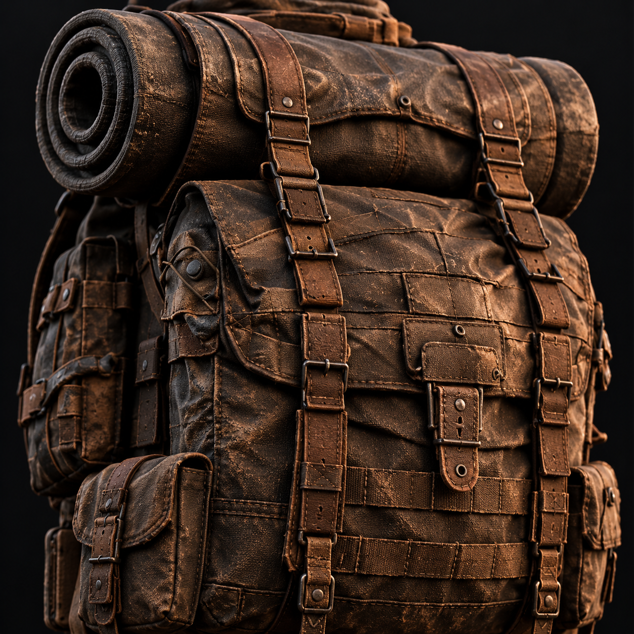 Gear close-up of the 3D character model