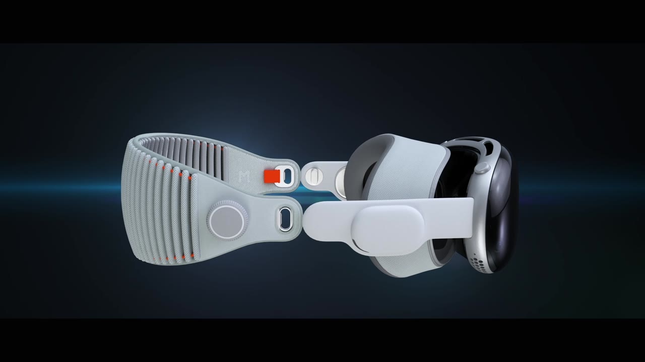 Precision-rendered headset shown in profile